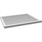 Ekena Millwork Vertical Surface Mount PVC Gable Vent w/ 2"W x 2"H , Brickmould Sill Frame, 42"W x 34"H GVPVE42X3403SN - alternate 2